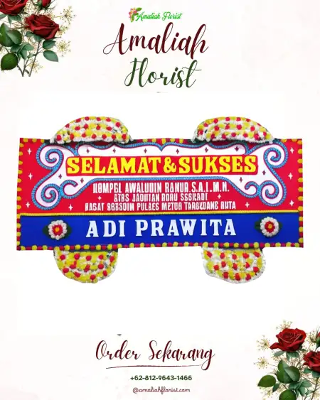 Papan Bunga Ucapan Selamat Cluring