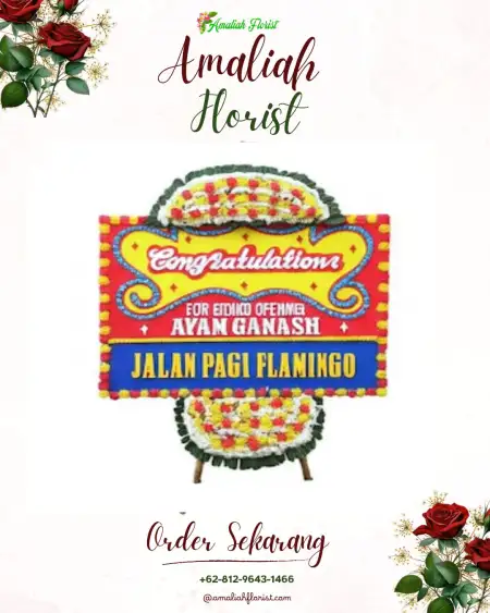 Sewa Papan Bunga Cluring